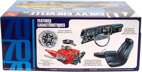 Miniatura 3 de AMT 1970 Chevy Chevelle SS 2T Kit de Modelo a Escala 1:25