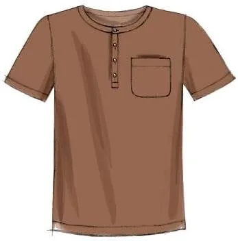 Miniatura 4 de McCall Pattern Company M6973 Camisetas sin mangas para hombre, camisetas y pantalones cortos, talla XN "XLG-XXL-XXXL