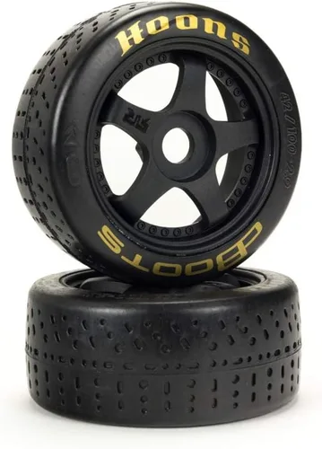 Miniatura 3 de ARRMA Dboots Hoons 42/100 2.9 Neumáticos de velocidad RC con banda y engomado con inserciones de espuma, montados en ruedas Aero Dish negras