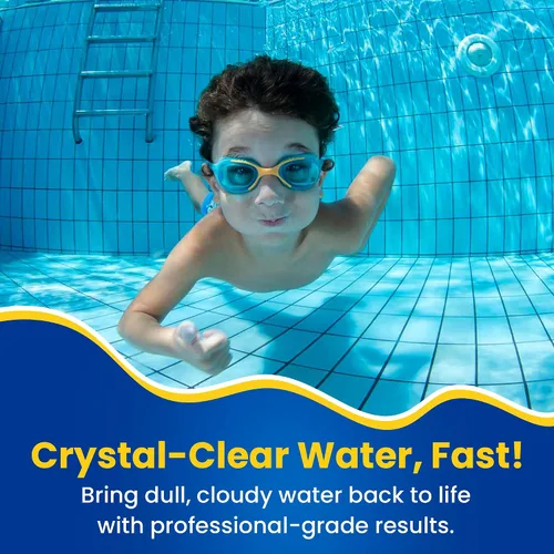Miniatura 2 de Clarificador de piscina y floculante de agua – Floc súper concentrado para piscinas nubladas sobre el suelo y enterradas – 64 oz – Compatible