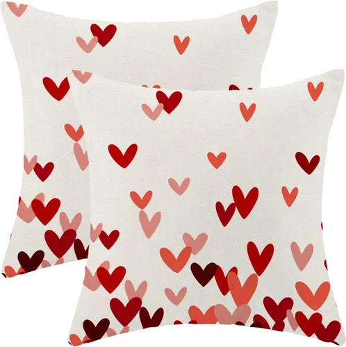 Miniatura 62 de AEIOAE - Juego de 2 fundas cuadradas de almohadones de lino para otoño con calabaza en tono naranja quemado y blanco, para decoración al aire libre