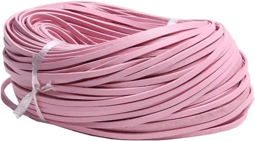 Miniatura 7 de Cuerda de cuero genuino de 21 yardas, cuerda plana de cuero trenzado para hacer joyas, collares, pulseras, cordones de zapatos, correas de bolsa