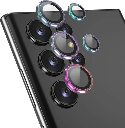 Miniatura 17 de YWXTW Paquete de 3 protectores de lente de cámara para Samsung Galaxy S22 / S22 Plus, vidrio templado 9H, antiarañazos, ultra fino Transparente