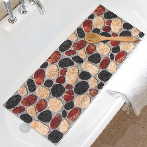 Miniatura 33 de Tapete de ducha antideslizante grande tapete de bañera antideslizante de 24 x 32 pulgadas, tapete de ducha de lufa para ducha interior, almohadilla