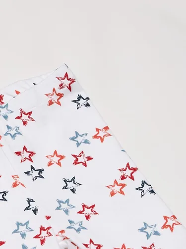 Miniatura 4 de Burts Bees Baby Pijama para bebé conjunto de pijama de 2 piezas 100 algodón orgánico camiseta patriótica y pantalones cortos talla 4XS Camiseta