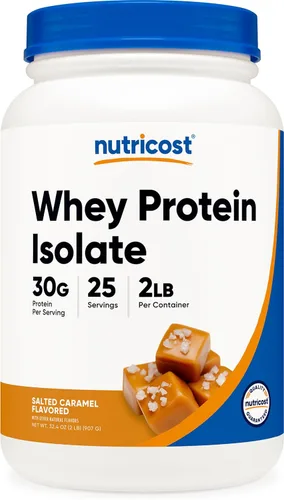 Miniatura 12 de Nutricost Polvo aislado de proteína de suero (vainilla) 2LBS