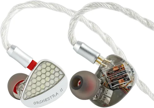 Miniatura 9 de Linsoul Kiwi Ears Orchestra II 10BA Monitor intrauditivo profesional, auriculares IEM con cable de alta fidelidad con equilibrio tonal superlativo