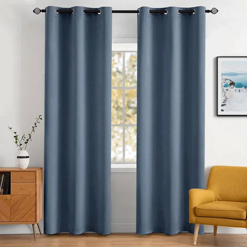 Miniatura 33 de MIULEE Cortinas opacas para dormitorio o sala de estar, juego de 2 paneles de cortina para ventana con aislamiento térmico y bloqueo de luz