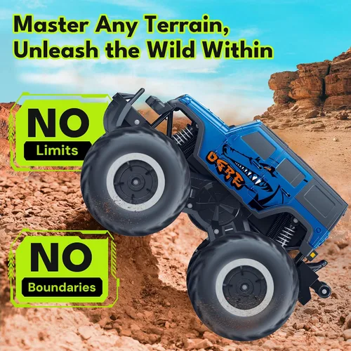Miniatura 4 de Threeking 1:16 Impermeable Monster Truck SUV Juguetes RC Cars Control Remoto Coche Camión Juguetes 4WD Todo Terreno Off-Road Car Juguetes Regalos 6