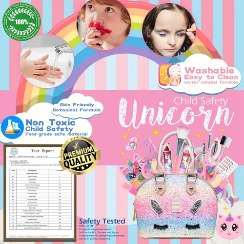 Miniatura 3 de Juegos de maquillaje para niñas - Juegos de maquillaje para niñas de 5 a 8 años, Maquillaje para niñas, Kit de maquillaje de juego, los mejores