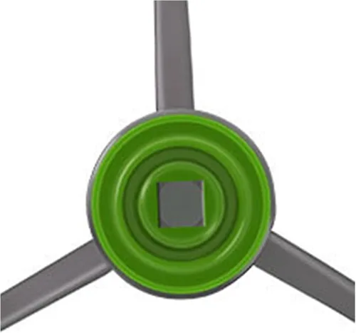 Miniatura 3 de KAFTKO Cepillo lateral para aspiradora, parte de repuesto para cepillo lateral de rotación de borde. Compatible con Thamtu G11/G12/G10 / G10S