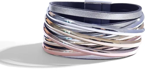 Long tiantian Pulseras bohemias para mujeres, adolescentes y niñas, regalos de moda, pulseras de cuero para mujer, pulseras apilables de moda con
