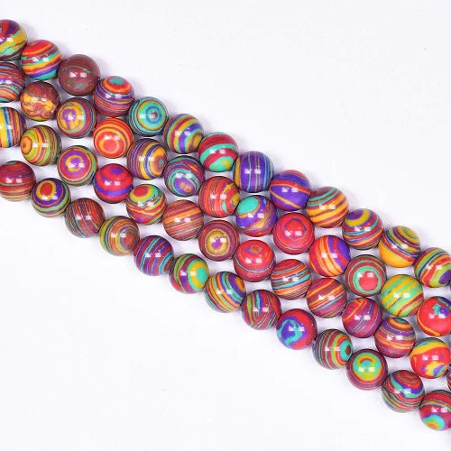 Miniatura 2 de 6mm Cuentas Redondas de Granate para Hacer Joyería DIY, Poder Curativo de Cristal, Piedras Preciosas Sueltas para Hacer Pulseras y Collares, Hilo