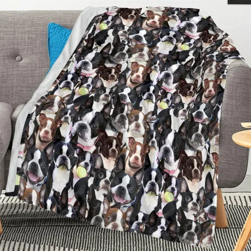 Miniatura 8 de Manta con estampado Airedale Terrier – Manta con estampado de animales divertidos para amantes de los perros y cachorros, regalos Airedale Terrier
