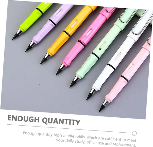 Miniatura 2 de Didiseaon 100 puntas de lápiz de repuesto, puntas infinitas para lápices, suministros escolares, sin tinta, punta de lápiz, bolígrafos de escritura