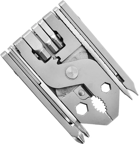 Miniatura 4 de Alicates multiherramienta de acero inoxidable, herramienta profesional 25 en 1 plegable multifunción con regla de abrebotellas