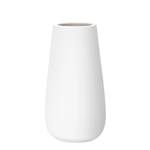 Miniatura 12 de D'vine Dev VS-TW-10T - Jarrón moderno de cerámica blanca de 10 pulgadas, ovalado, texturizado con caja de diseño empaquetada, VS-TW-10T Blanco