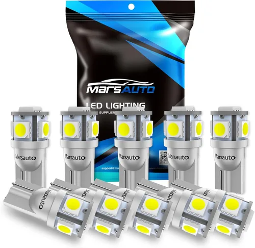 Miniatura 13 de Marsauto 194 Bombilla LED amarilla, 168 T10 2825 W5W 3525 Juego de chips brillante 9-36V Reemplazo de bombilla para luces de matrícula, luz