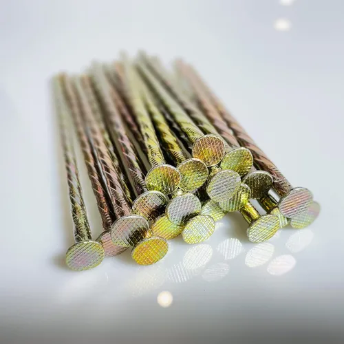Miniatura 4 de 50 estacas de paisaje de 6 pulgadas, picos de paisaje galvanizados de metal en espiral, clavos de jardín para césped artificial, bordes