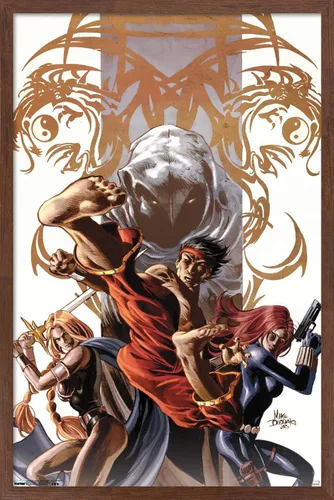Miniatura 17 de Trends International Marvel Comics - Póster de pared Secret Avengers #7, 14.725 x 22.375 pulgadas, versión enmarcada de madera de granero