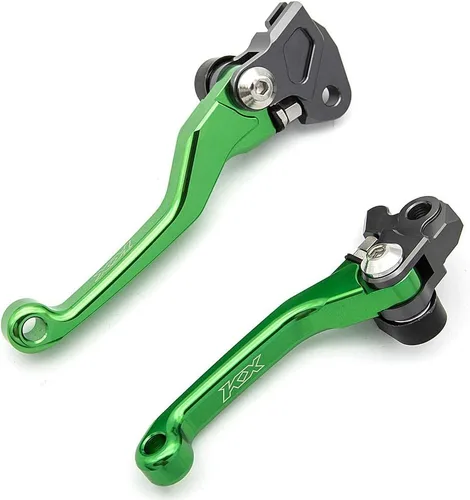 Miniatura 16 de Krace Juego de palancas de freno y embrague pivotantes CNC para motocross de bicicleta de tierra compatible con YZ80/85 2001 2002 2003 2004 2005