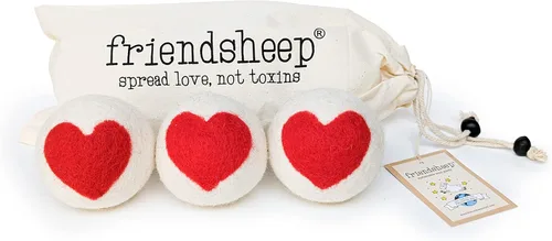 Miniatura 18 de Friendsheep Bolas secadoras de lana, alternativa orgánica reutilizable para suavizantes de telas para lavandería, hechas a mano, comercio justo