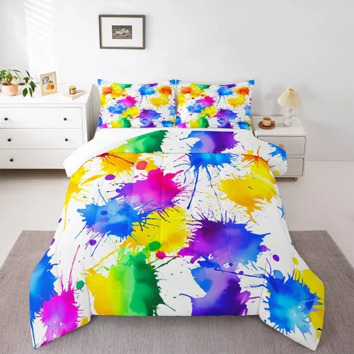 Miniatura 49 de Feelyou, juego de ropa de cama estilo vaquero tamaño individual para niños, juego de edredón occidental para niños y niñas, desierto del lejano