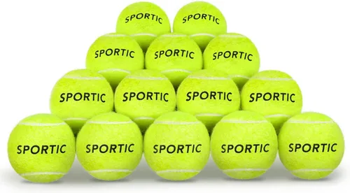 Miniatura 8 de SPORTIC Pelotas de tenis, pelota de tenis presurizada de fieltro de servicio con bolsa de malla para 12 o 36 piezas, pelotas de tenis