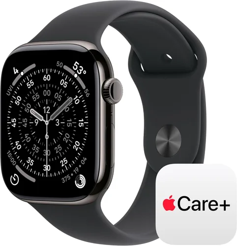 Miniatura 28 de Apple Reloj inteligente de la serie 11 [GPS de 1.654 in] con caja de aluminio plateado con correa deportiva de niebla morada - S/M. Puntuación