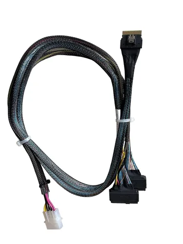 Miniatura 4 de Adaptador de 74 pines a 2 pines con alimentación, 29.5 in (Broadcom MPN 05-60005-00, CBL-SAST-09533) )