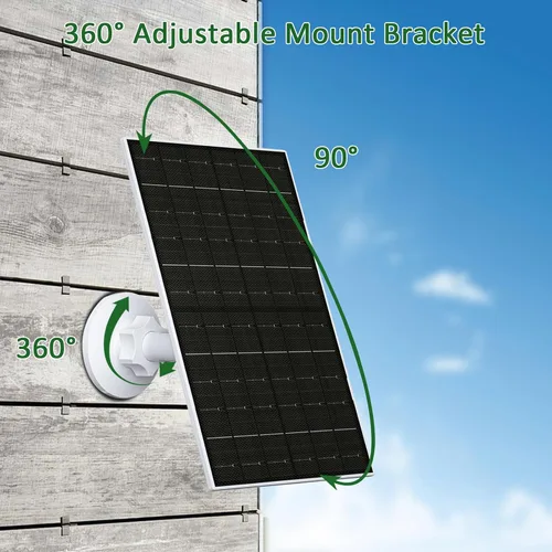 Miniatura 4 de Zivif Panel solar para cámara Arlo, cargador solar de 7 W compatible con Essential 2K (2ª generación), cámaras Essential XL y Spotlight, IP66
