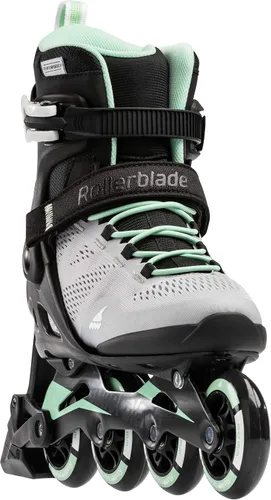 Miniatura 2 de Rollerblade Macroblade 80 ABT - Patines en línea para mujer, color gris glaciar/menta, patines en línea de rendimiento