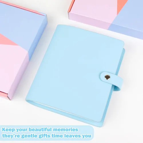 Miniatura 9 de Álbum de fotos de 256 bolsillos para cámara Fujifilm Instax Mini, libro de fotos con cubierta de cuero para fotos Polaroid, álbum de fotos de 2x3