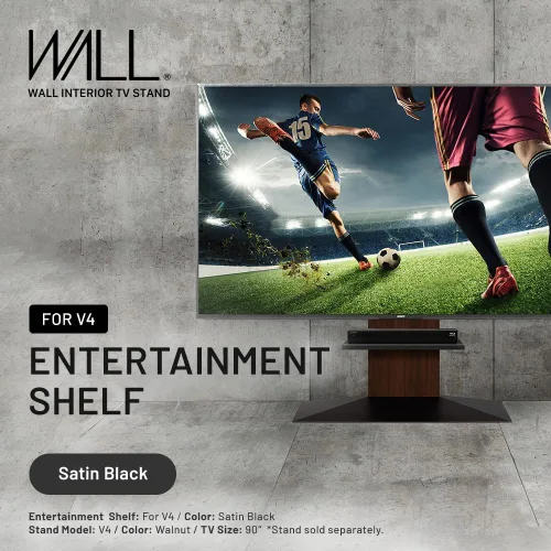 Miniatura 3 de WALL Estante de entretenimiento para soporte de TV modelo V4, perfecto para reproductor de DVD/Blu-ray, consola de videojuegos, grabadora de video