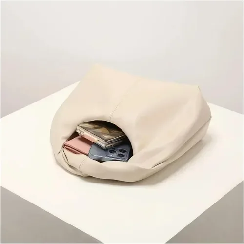 Miniatura 4 de Color sólido Top Embrague Bolso Elegante Twist Cuadrado Simple Versátil Viaje Bolso Mujer Diseñador Bolsos Señora Bolso Monederos