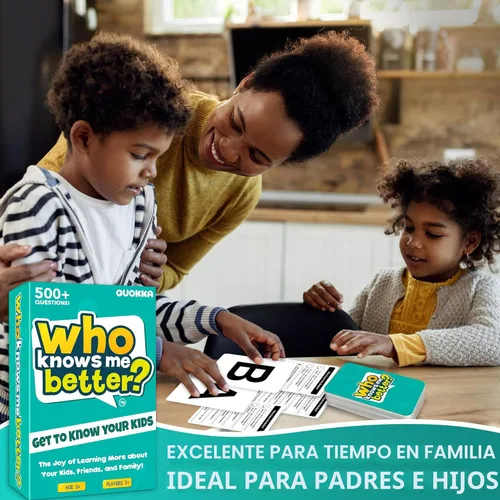 Miniatura 4 de QUOKKA ¿Quién sabe mejor? - Original - Juego de trivia de cartas para la familia Preguntas divertidas y educativas para familias Apto para niños