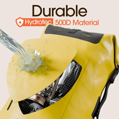 Miniatura 4 de Earth Pak Mochila impermeable - Mochila de senderismo resistente - Bolsa con cierre enrollable - Bolsa seca acolchada con carcasa impermeable