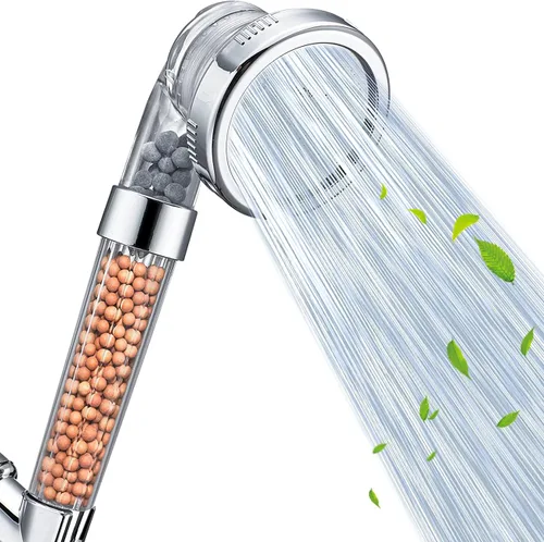 Nosame - Cabezal de ducha, Filtro de alta presión. Ahorra agua, con 3 modos: rociador de mano para ducha de 1.6 GPM para cabello y piel.