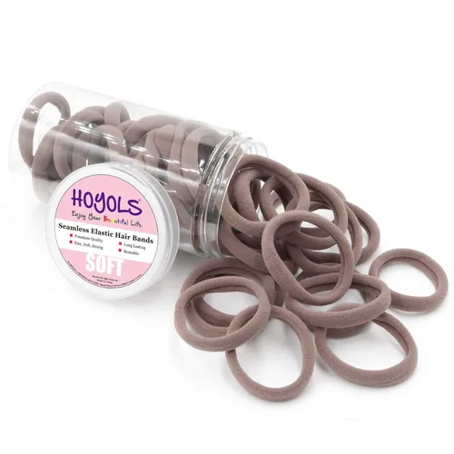 Miniatura 8 de Bandas pequeñas para el cabello sin costuras, liga para coleta que no daña de 4 cm (10 colores muilt)