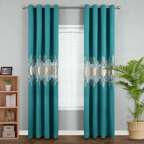 Miniatura 10 de VOGOL Cortinas/Cortinajes/Paneles/Tratamientos Personalizados Simples de Chenilla Jacquard Opacas Elegancia para Ventana para Dormitorio Sala
