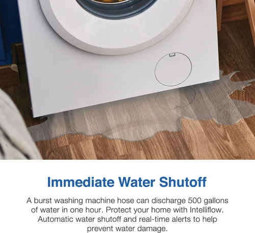 Miniatura 5 de Watts Serie A2C-SC Intelliflow 1/2" Válvula inteligente de cierre de agua para lavadora con sensor de fuga, adaptadores de entrada, sin caja