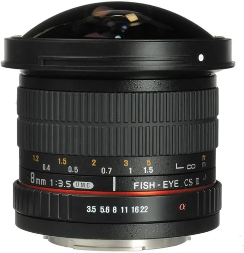 Miniatura 3 de Rokinon HD8M-NEX - lente de ojo de pez de 8 mm f/3.5 HD con capucha desmontable para Sony E-Mount DSLR