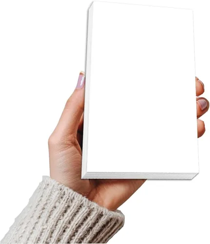 Miniatura 9 de Debra Dale Designs - Bloc de notas blanco de 5 × 7 – 13 blocs de notas sin rayas con respaldo de aglomerado – Bloc de notas duradero para el trabajo