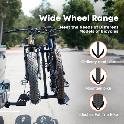Miniatura 5 de CRAVOT CyberRack - Soporte para bicicletas eléctricas para 2 bicicletas, con capacidad de 90.7 kg, soporte robusto para bicicletas eléctricas