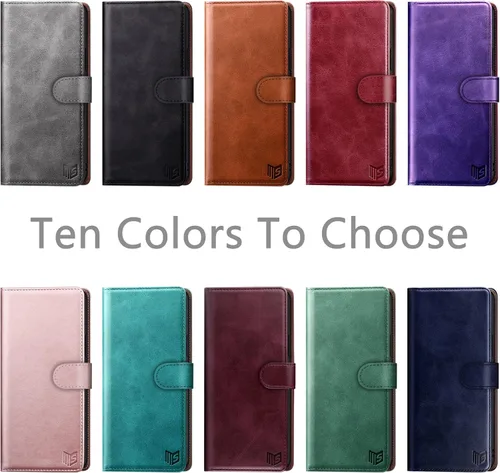 Miniatura 2 de SUANPOT Funda de piel tipo cartera para Samsung Galaxy A53 5G con tarjetero RFID para tarjetas de crédito Flip Folio Book Funda a prueba de golpes