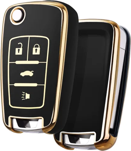 Miniatura 13 de ELOHEI Funda para llavero de Chevy, funda de TPU suave para Chevy Chevrolet Equinox Camaro Cruze Malibu Sonic Volt Park Impala Buick Encore Allure