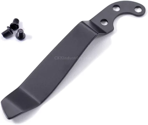 Miniatura 19 de EZSMITH (Modelo 1 Pinza de bolsillo universal - (Acabado táctico negro) - Pinza de bolsillo de repuesto para cuchillos plegables, teléfonos