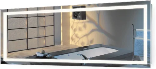 Miniatura 6 de Krugg Espejo de baño LED cuadrado de 24 x 24 pulgadas Espejo de tocador iluminado incluye atenuador y desempañador Montaje en pared vertical u