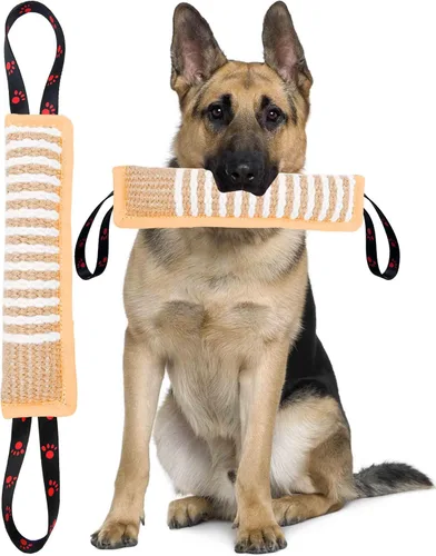 Miniatura 19 de Clysoru Juguete de yute resistente para perros