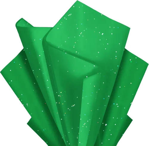 Miniatura 11 de Papel de seda blanco con purpurina para bolsas de regalo, 36 hojas de 14 x 20 pulgadas, papel de regalo reciclable para bodas, cumpleaños